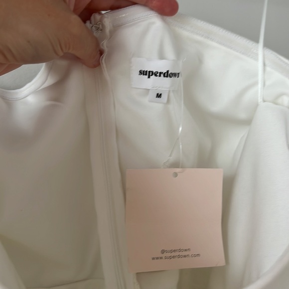 Revolve Stevie Mini Sweetheart Dress in White - Picture 7 of 8